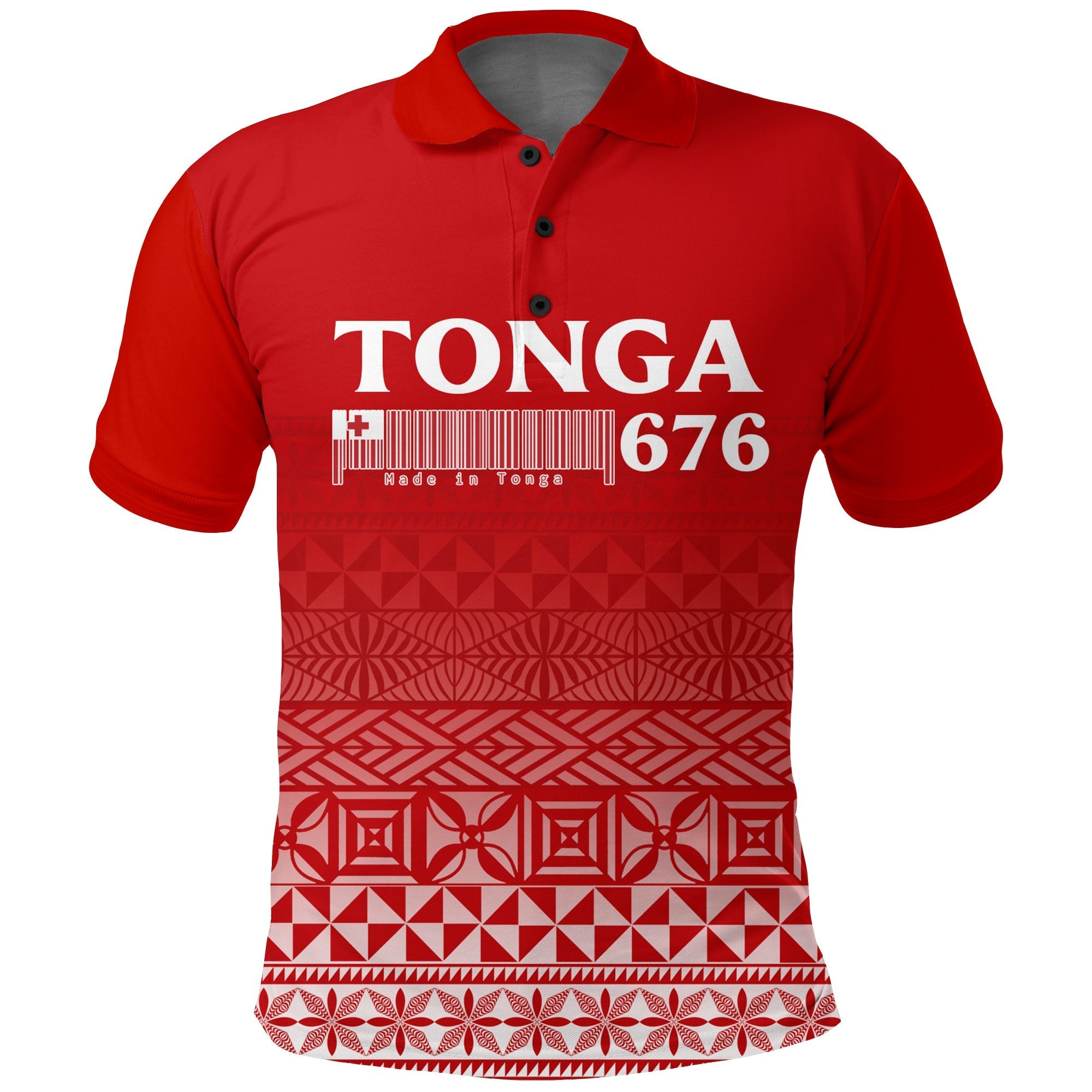 Tonga 676 Polo Shirt Tongan Pattern LT12 - Wonder Print Shop
