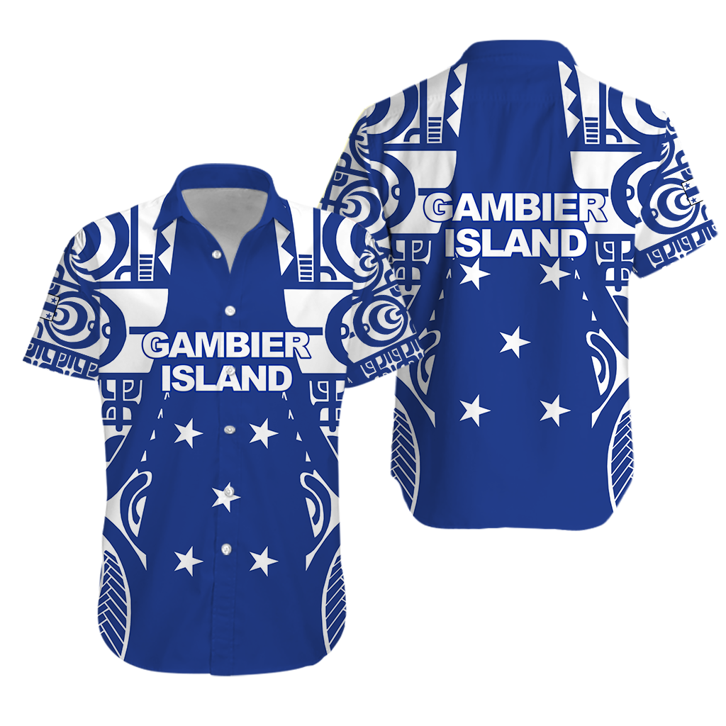 Gambier Islands Tribal Hawaiian Shirt LT12 - Wonder Print Shop