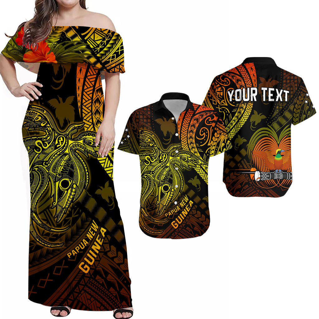 Personalised Papua New Guinea Matching Hawaiian Shirt And Dress Raggiana Birds Of Paradise Special 01 LT13 - Wonder Print Shop