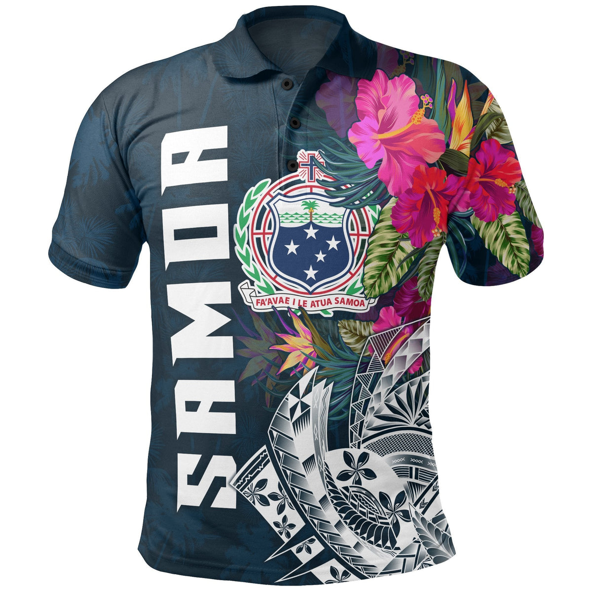 Samoa Polo - Samoan Summer Vibes - Wonder Print Shop