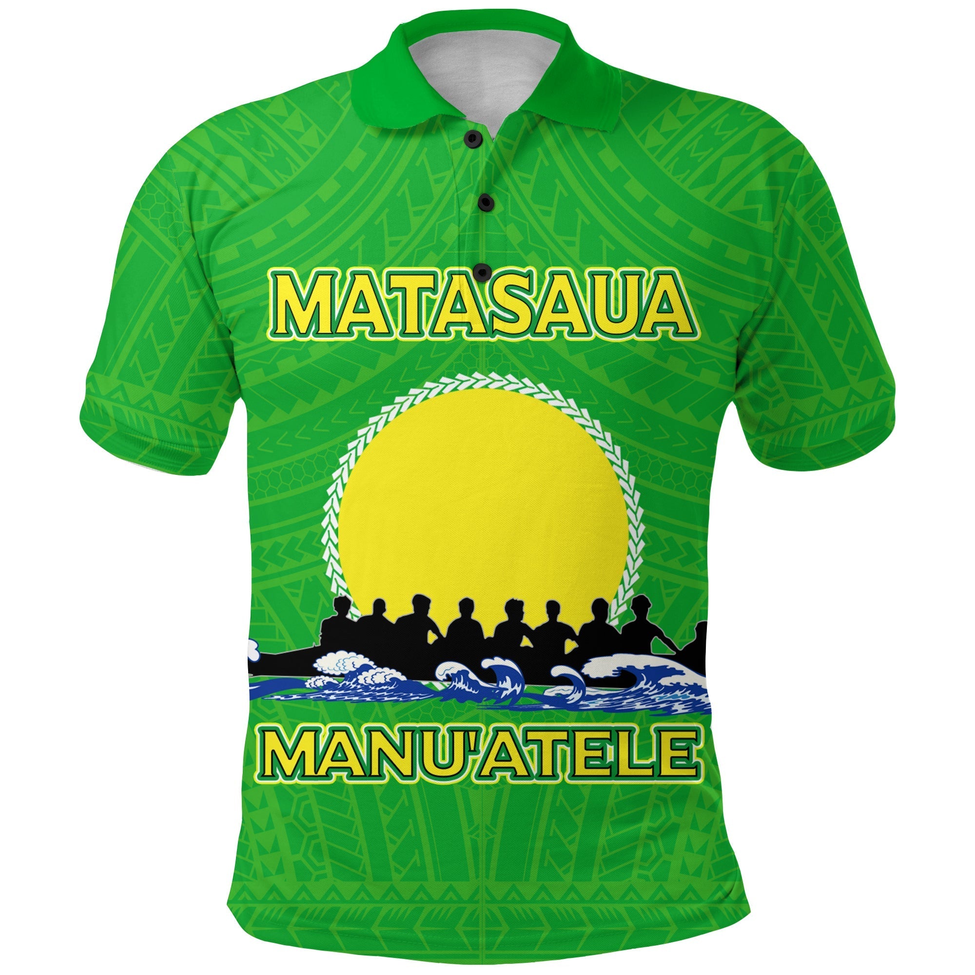 Custom American Samoa Polo Shirt Matasaua Manua Pride LT12 - Wonder Print Shop