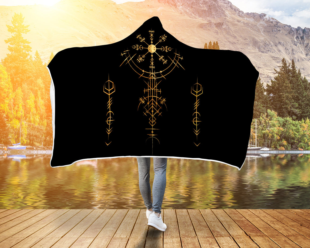 viking-helm-of-awe-gold-art-hooded-blanket