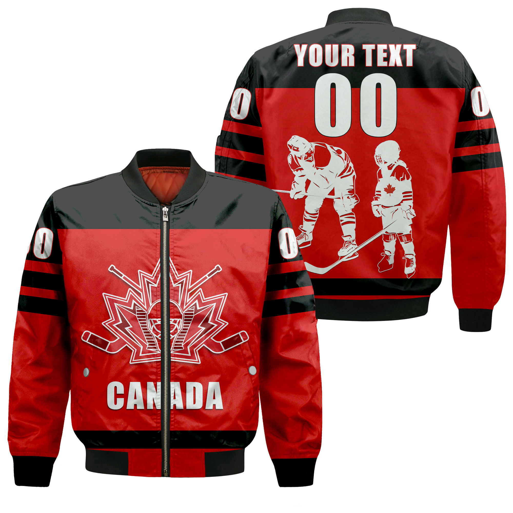 custom-personalised-canada-hockey-team-supporter-fathers-day-bomber-jacket