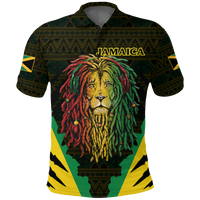 Jamaica Rastafarian Lion Pride Polo Shirt LT12 - Wonder Print Shop