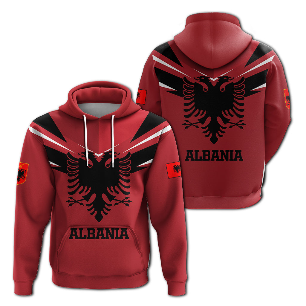 Albania Pride Hoodie LT12 - Wonder Print Shop