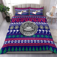 American Samoa Christmas Bedding Set - Ugly Christmas LT12 - Wonder Print Shop