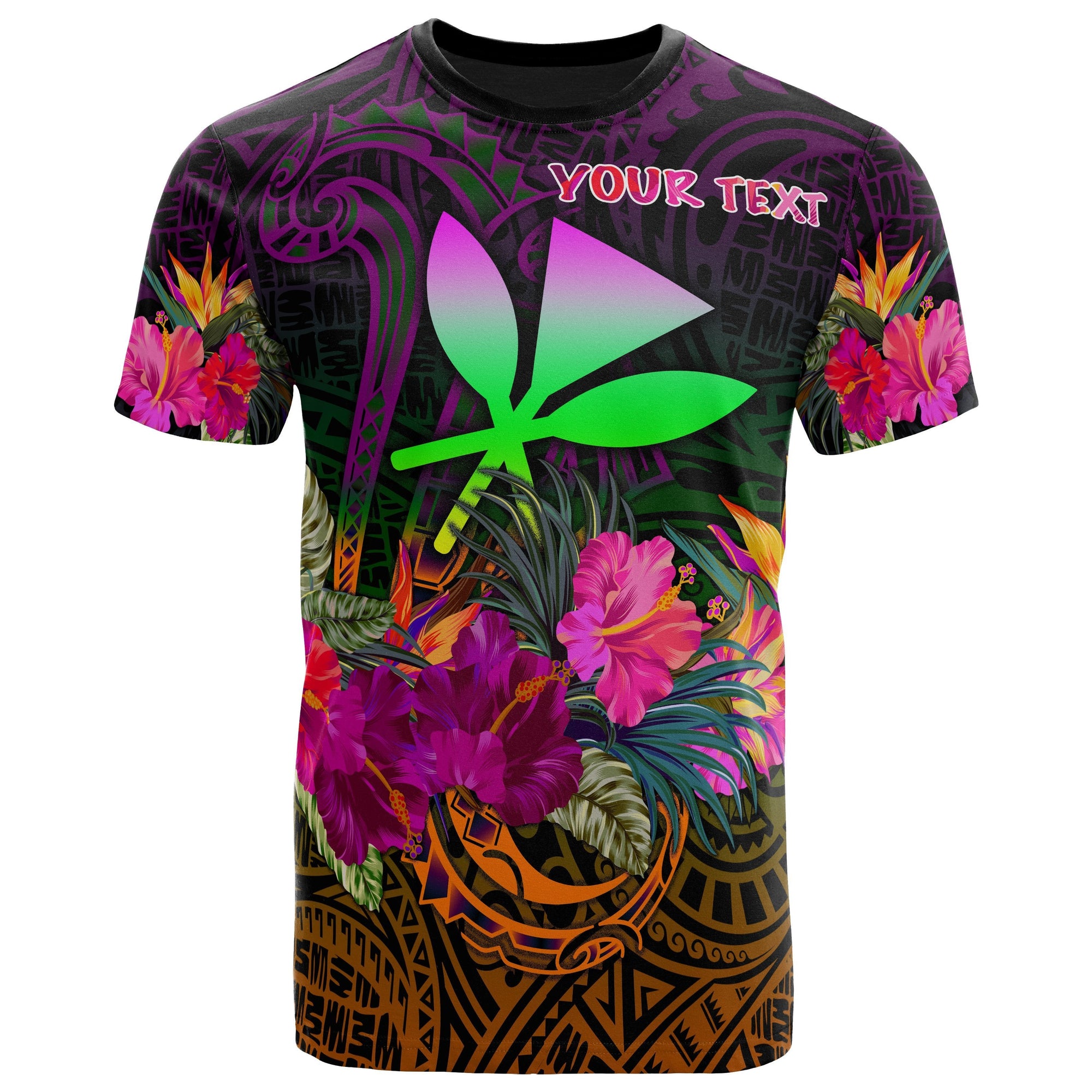 polynesian-hawaii-personalised-kanaka-maoli-t-shirt-summer-hibiscus