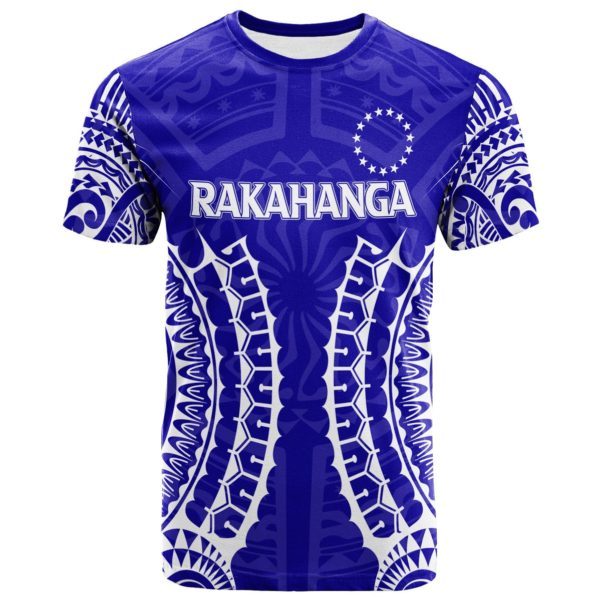 Custom Cook Islands T Shirt Rakahanga Tribal Pattern LT12 - Wonder Print Shop