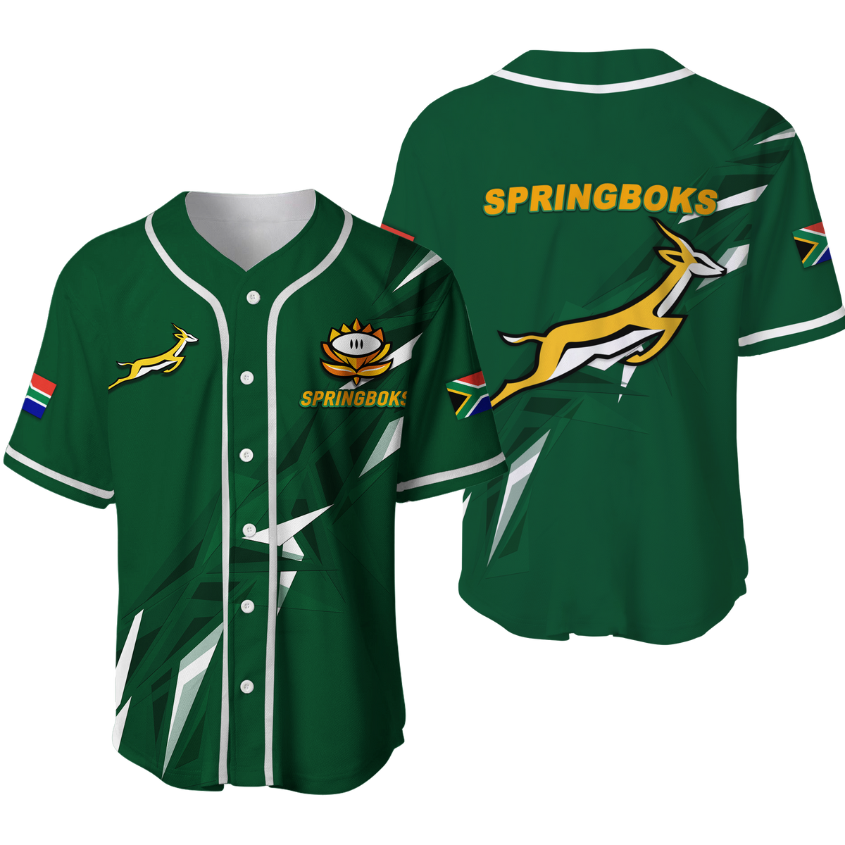 South Africa Springboks 2022 Legend  Baseball Jersey - LT12 - Wonder Print Shop