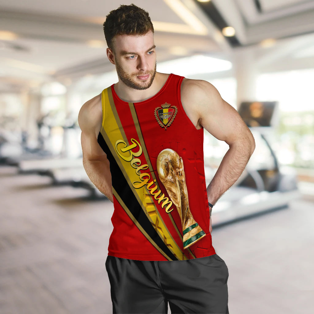 (Custom Personalied) Belgium Football World Cup 2022 Men's Tank Top - LT2
