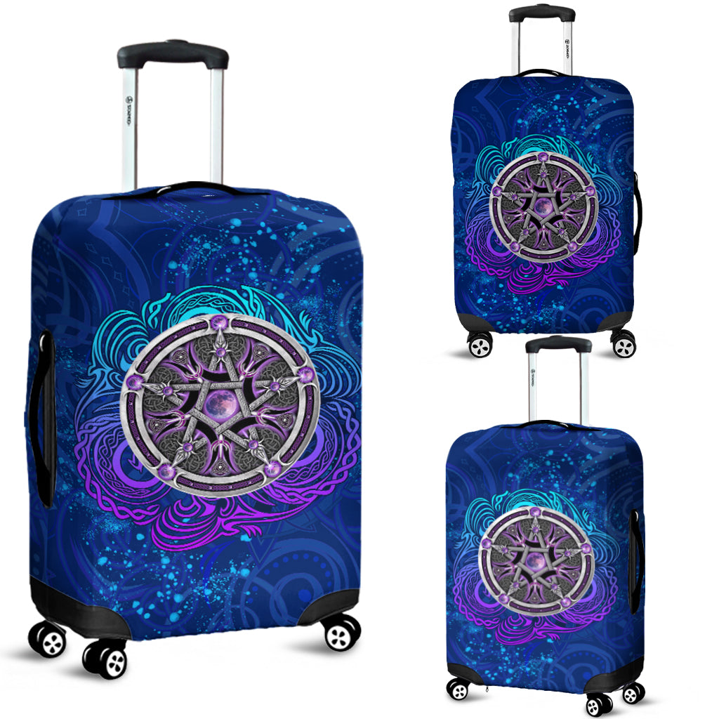 Celtic Pentagram With Triskele Luggage Covers LT12 - Wonder Print Shop