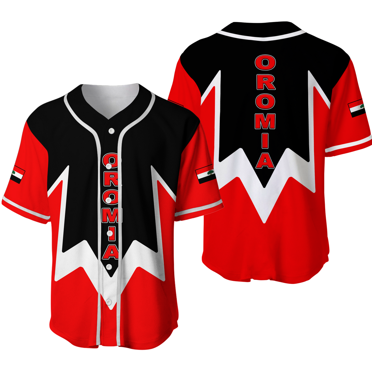 Oromia Region Legend Ethiopia Baseball Jersey LT12 - Wonder Print Shop