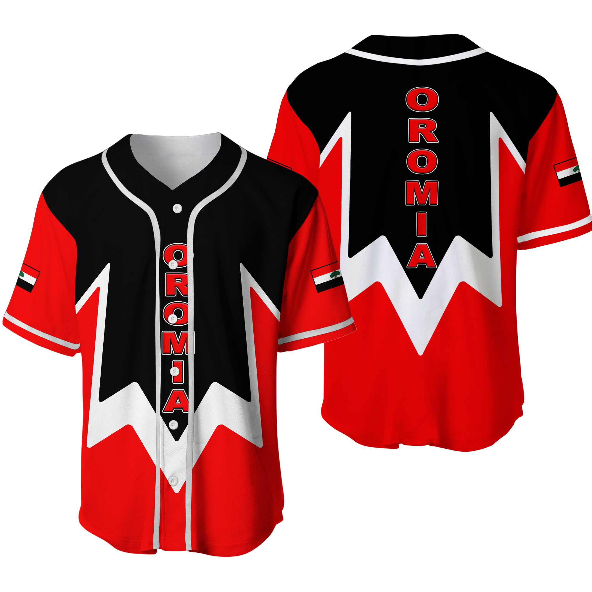 Oromia Region Legend Ethiopia Baseball Jersey LT12 - Wonder Print Shop