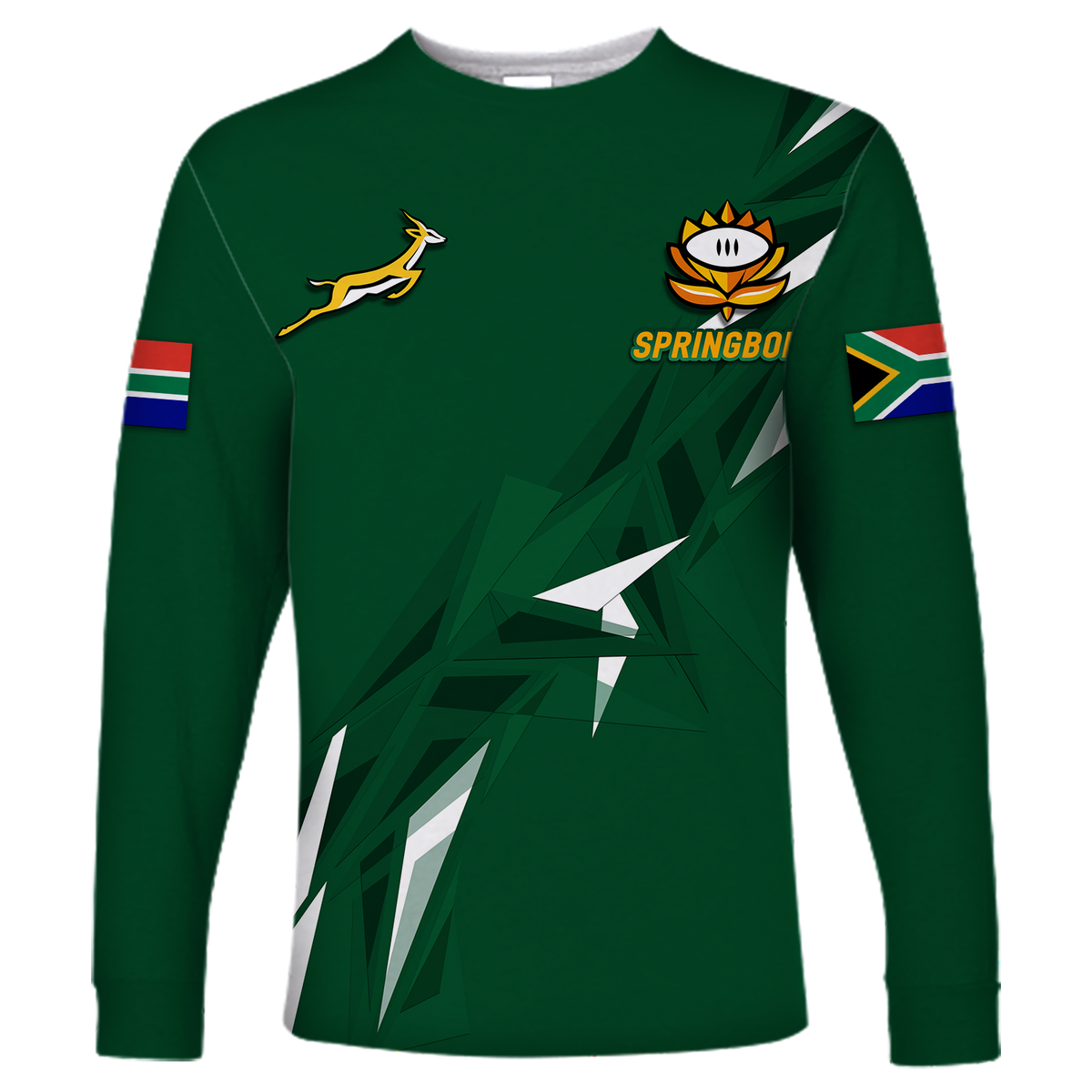 South Africa Springboks 2022 Legend Long Sleeve Shirt - LT12 - Wonder Print Shop