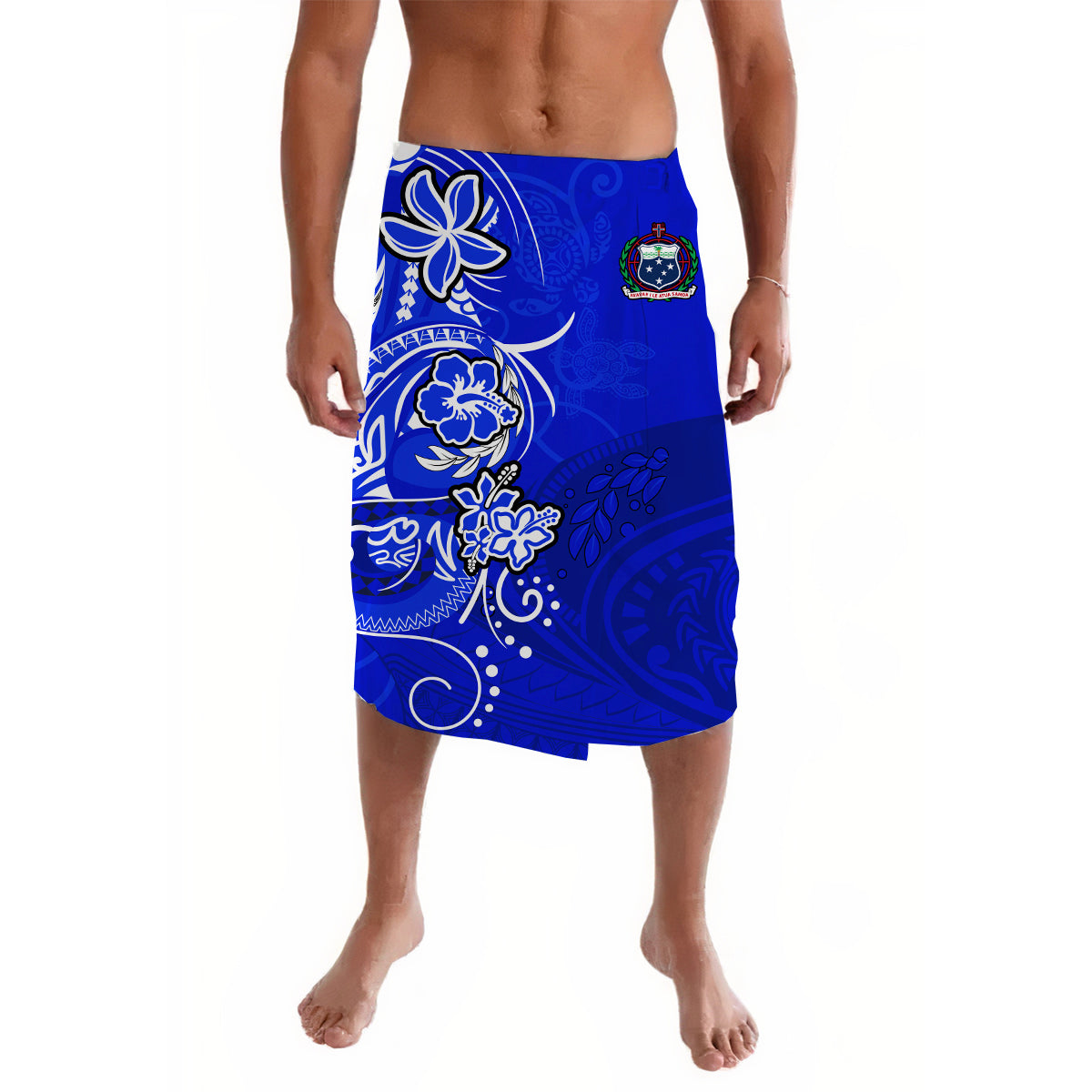 Samoa Lavalava Be Unique Blue LT13 - Wonder Print Shop