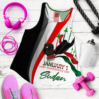 Sudan Happy Independence Day Woman Tank Top - LT2