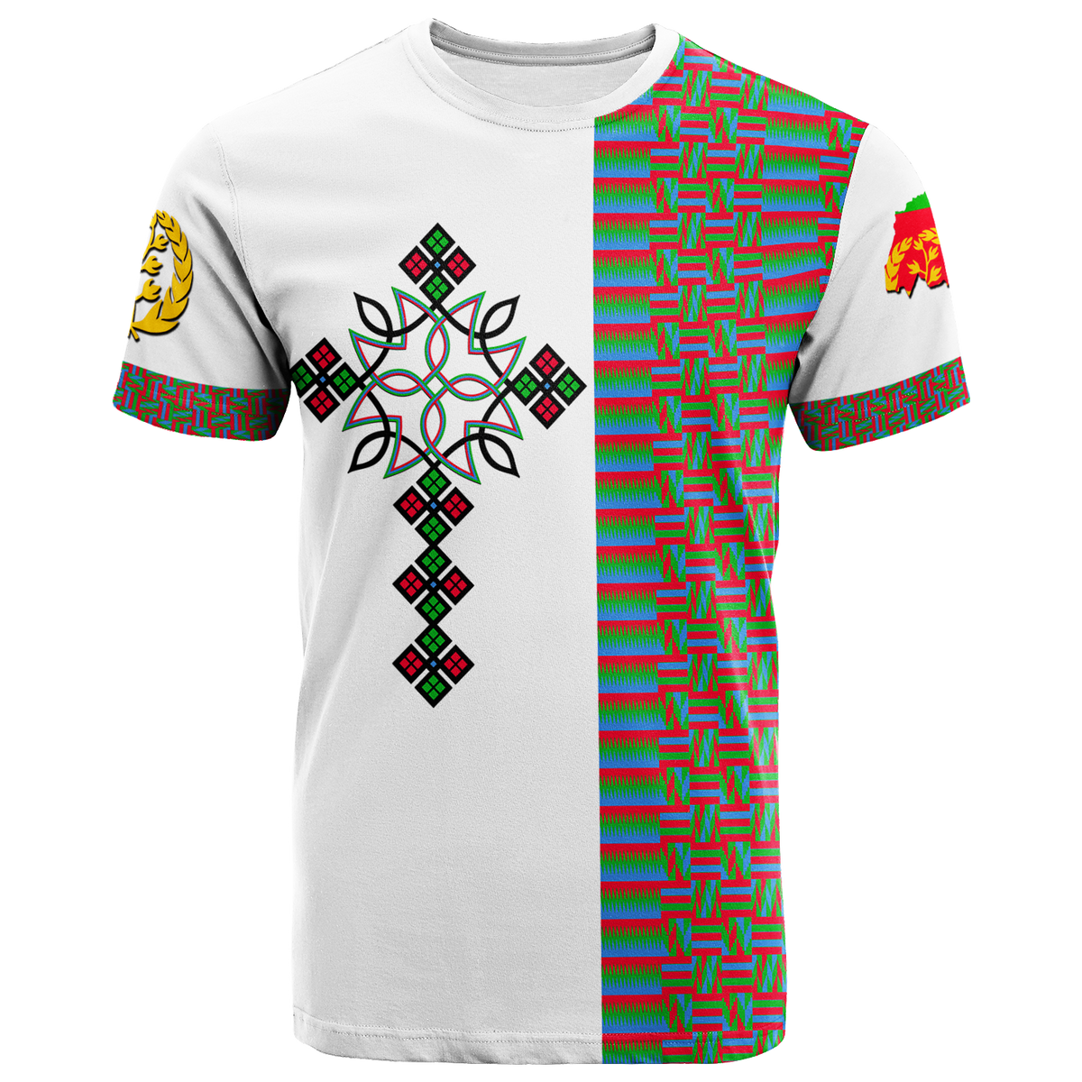 Eritrea Art Cross T Shirt LT12 - Wonder Print Shop