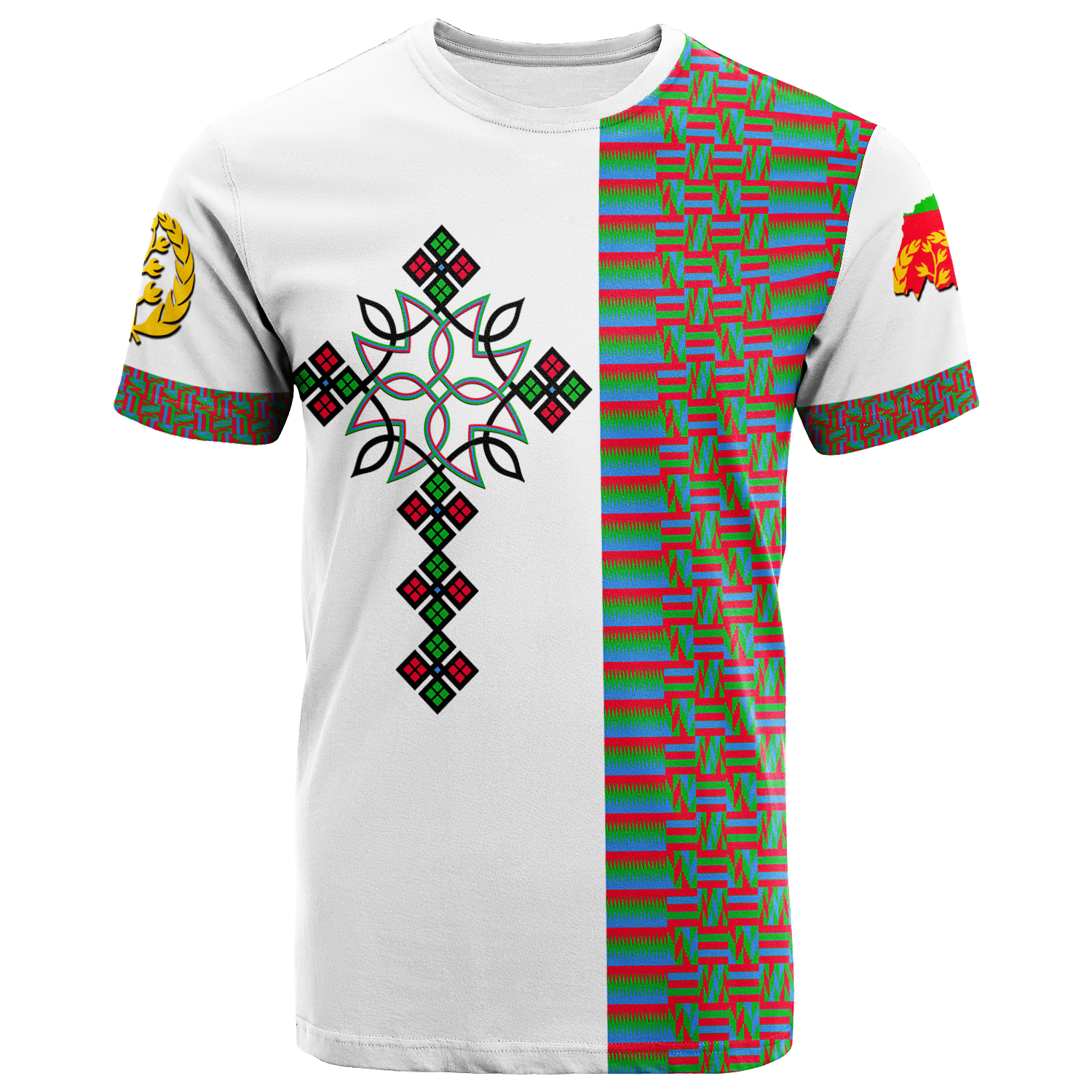Eritrea Art Cross T Shirt LT12 - Wonder Print Shop