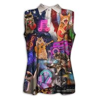 cat-independence-day-cat-rocker-happy-polo-shirt-for-women