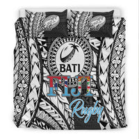 Fiji Rugby Bati Tapa Pattern Bedding Set - LT2 - Wonder Print Shop