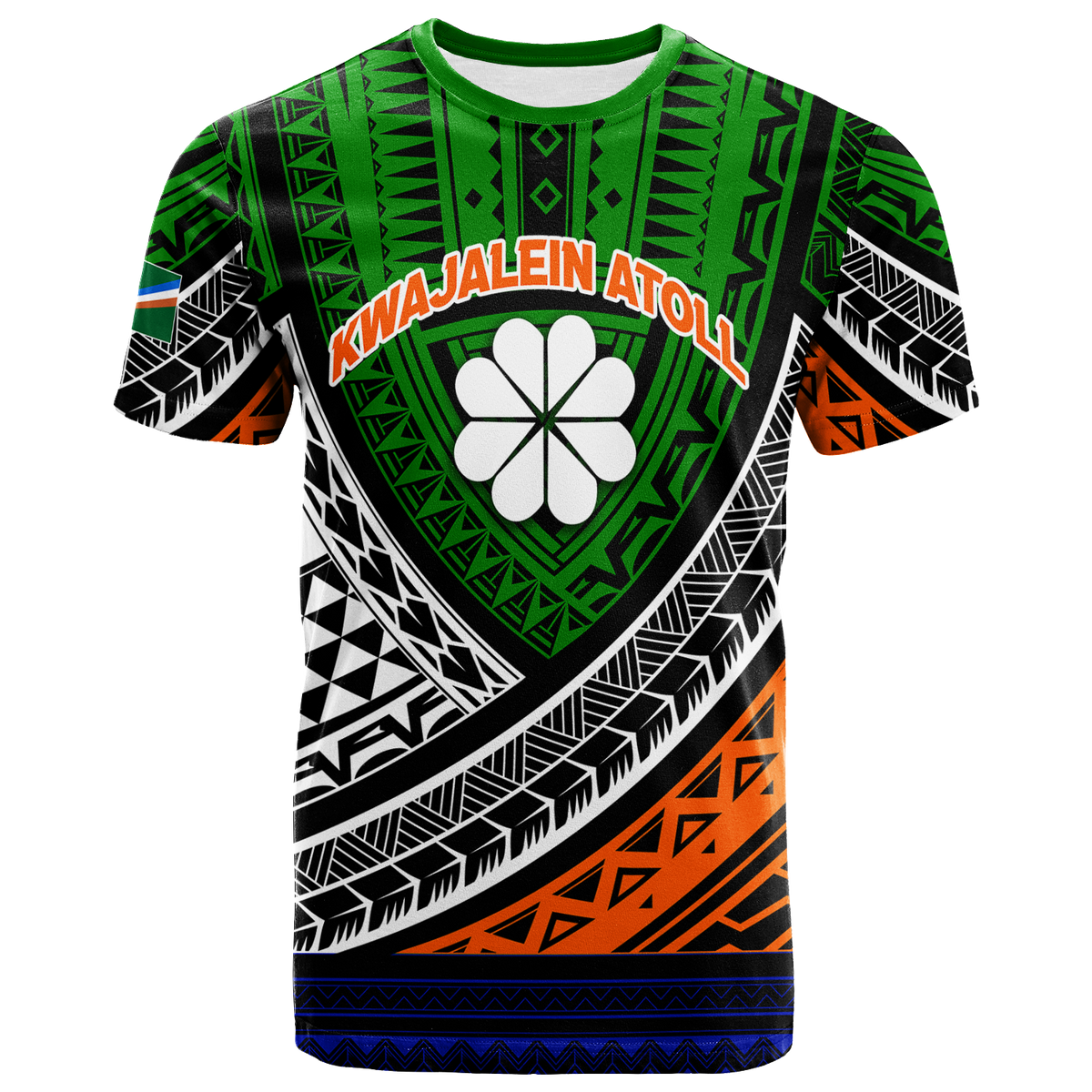 Kwajalein Atoll Tribal Pattern T Shirt LT12 - Wonder Print Shop