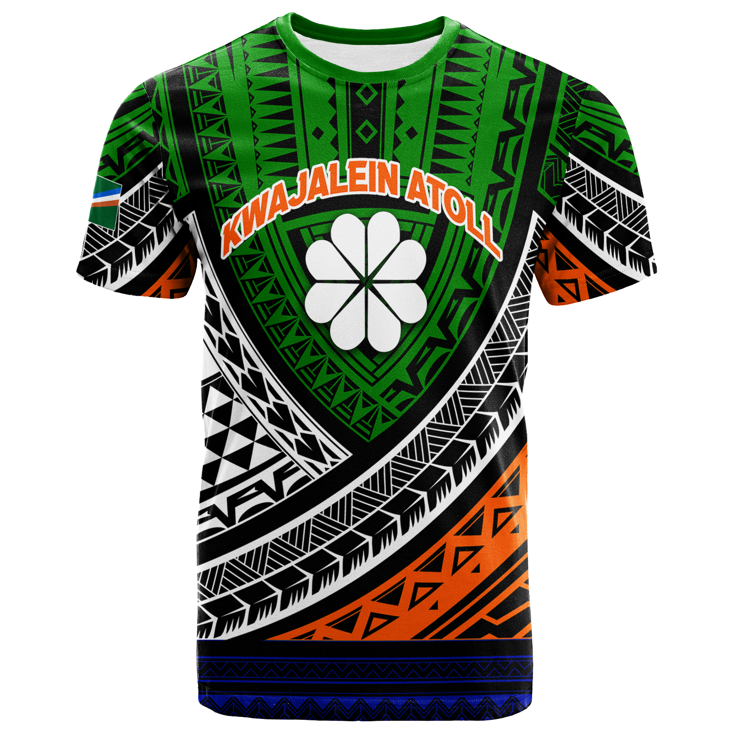 Kwajalein Atoll Tribal Pattern T Shirt LT12 - Wonder Print Shop
