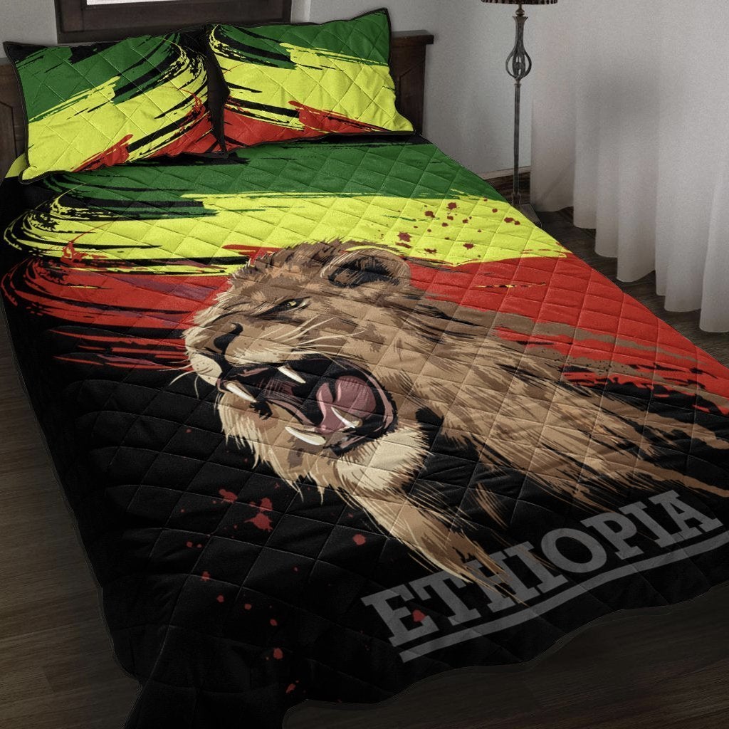 african-quilt-bed-ethiopia-lion