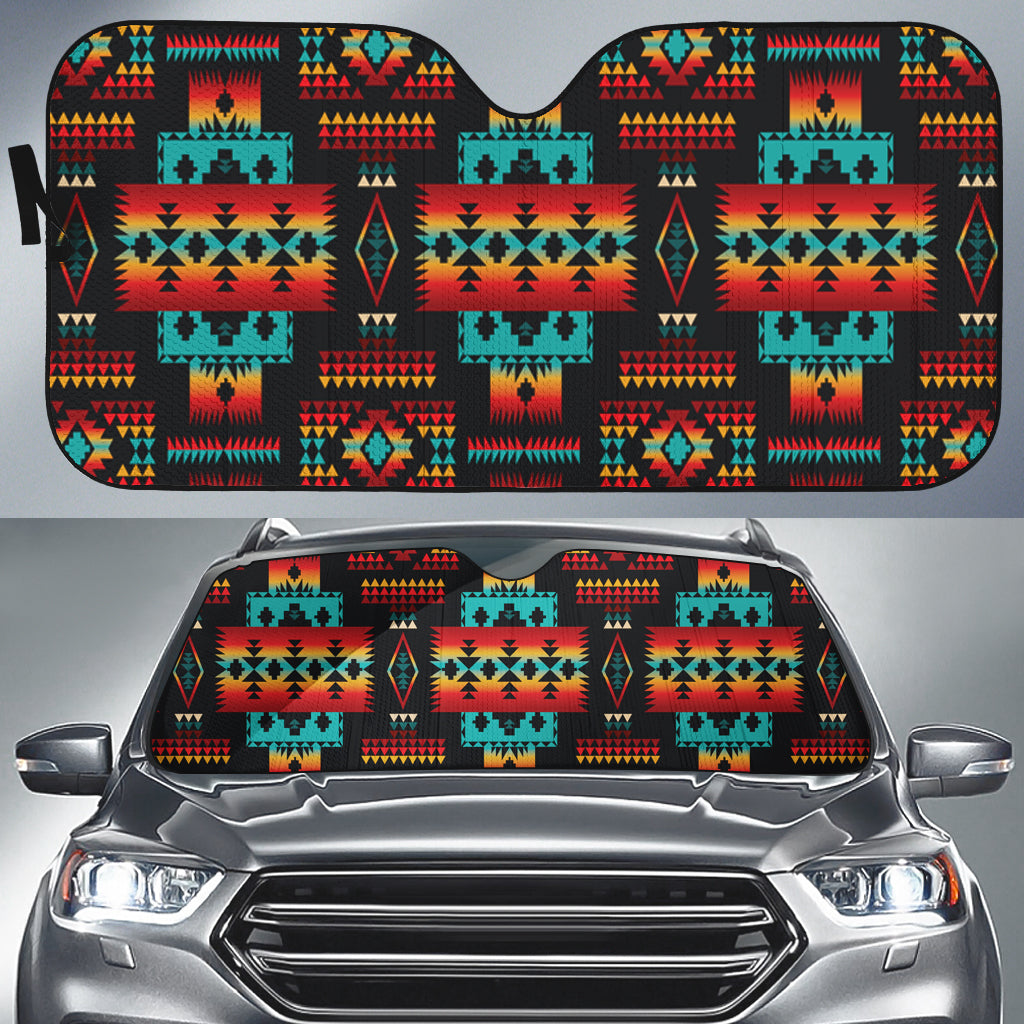 black-native-tribes-pattern-native-american-auto-sun-shades