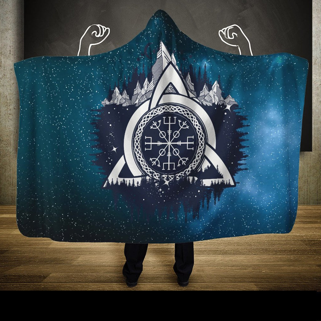 Viking Hooded Blanket Helm Of Awe Of Viking RLT12