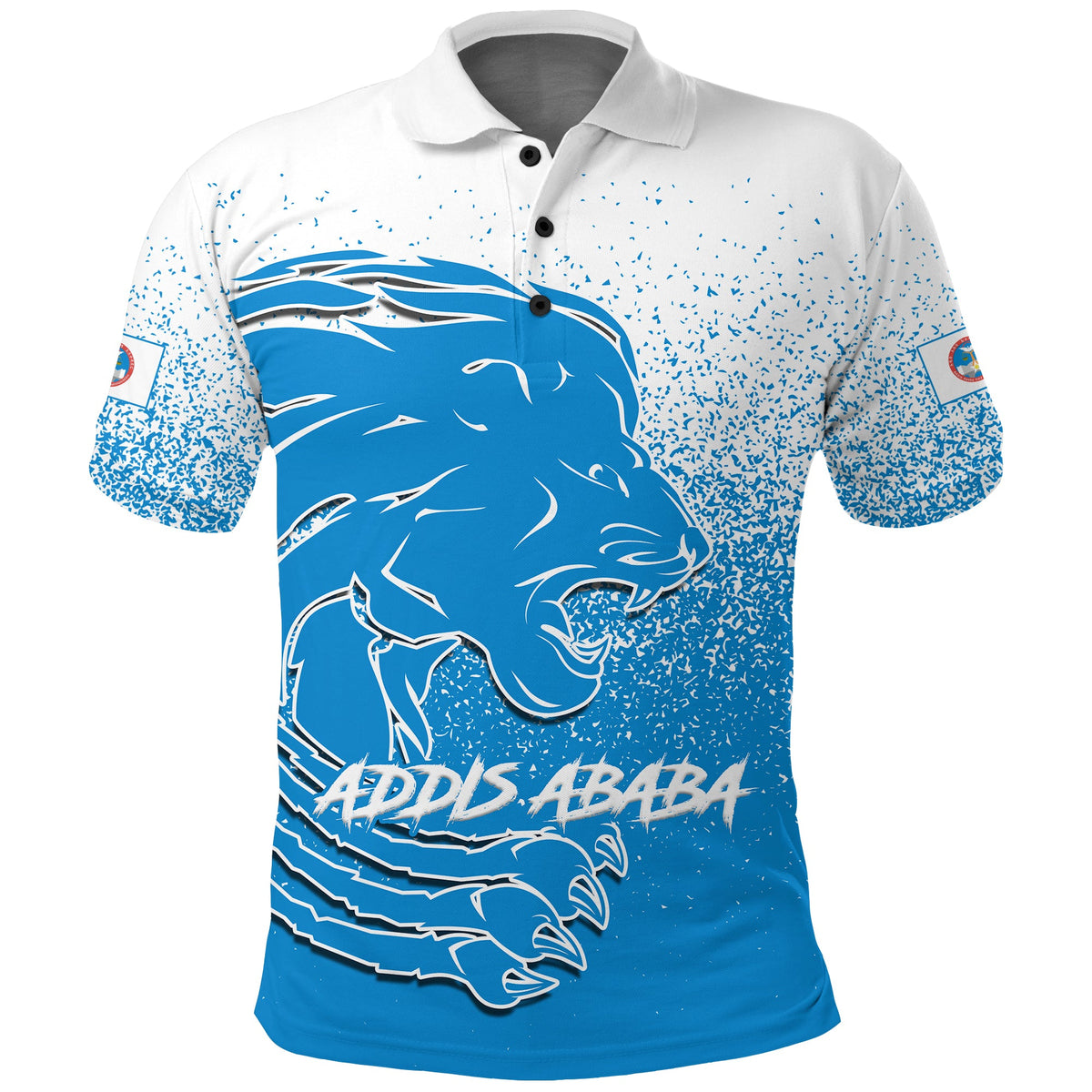 Addis Ababa Lion Legend Ethiopia Polo Shirt LT12 - Wonder Print Shop