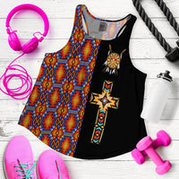 Native American Navajo Cross Heritage Women Tank Top LT12 - Wonder Print Shop