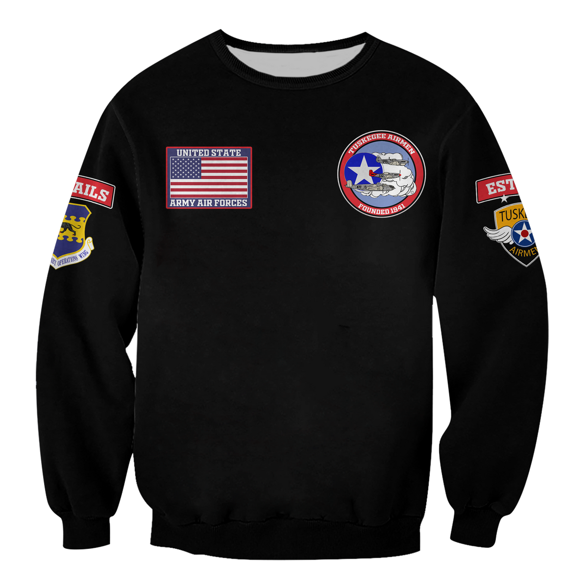 Tuskegee Airmen The Red Tails Pride Sweatshirt LT12 - Wonder Print Shop