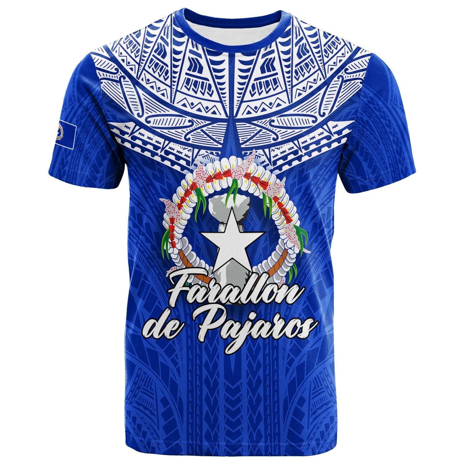 Custom Northern Mariana Islands T Shirt Farallon de Pajaros LT12 - Wonder Print Shop