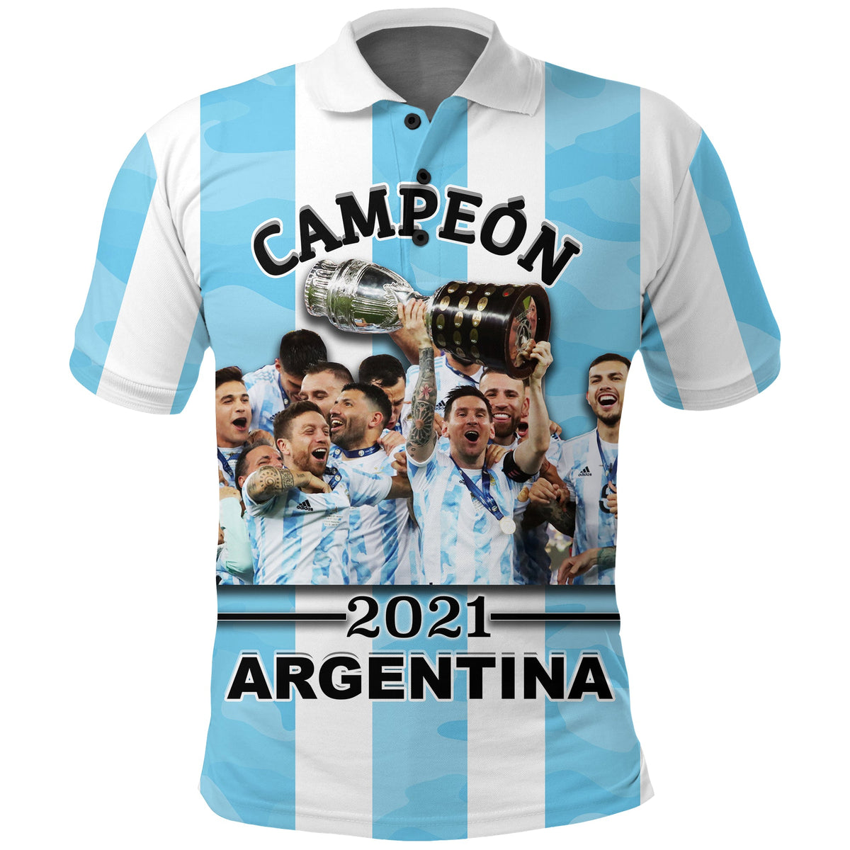 Argentina Champion 2021 Teammate Polo Shirt LT20 - Wonder Print Shop