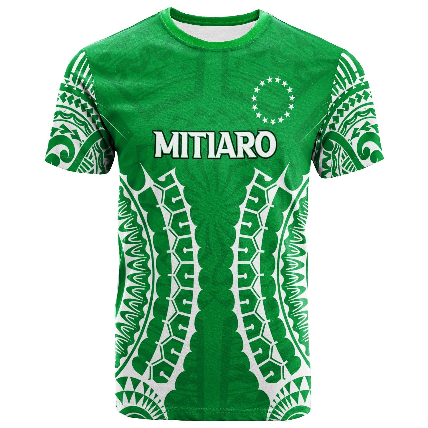 Cook Islands Mitiaro T Shirt Tribal Pattern LT12 - Wonder Print Shop
