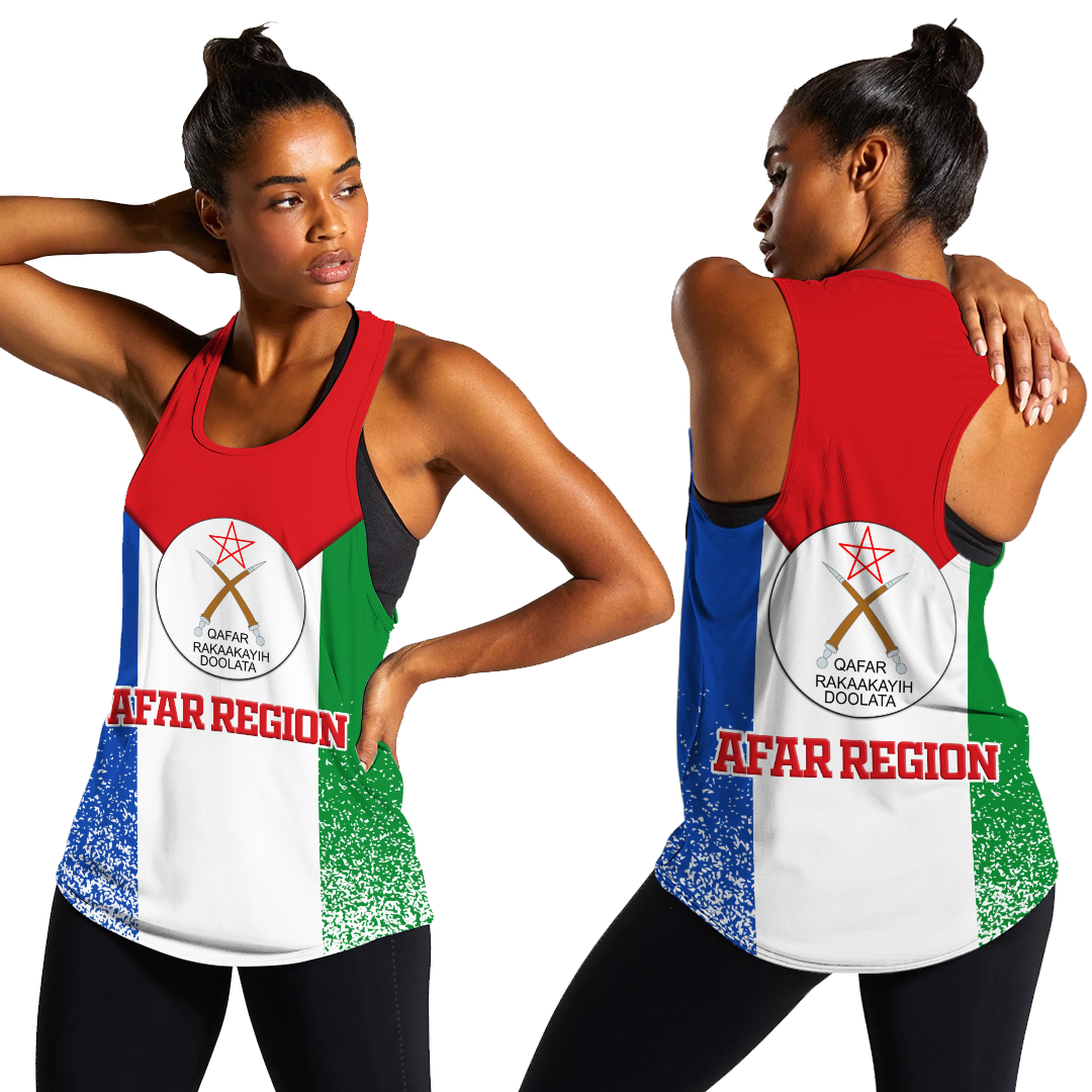 Afar Region Legend Ethiopia Women Tank Top LT12 - Wonder Print Shop