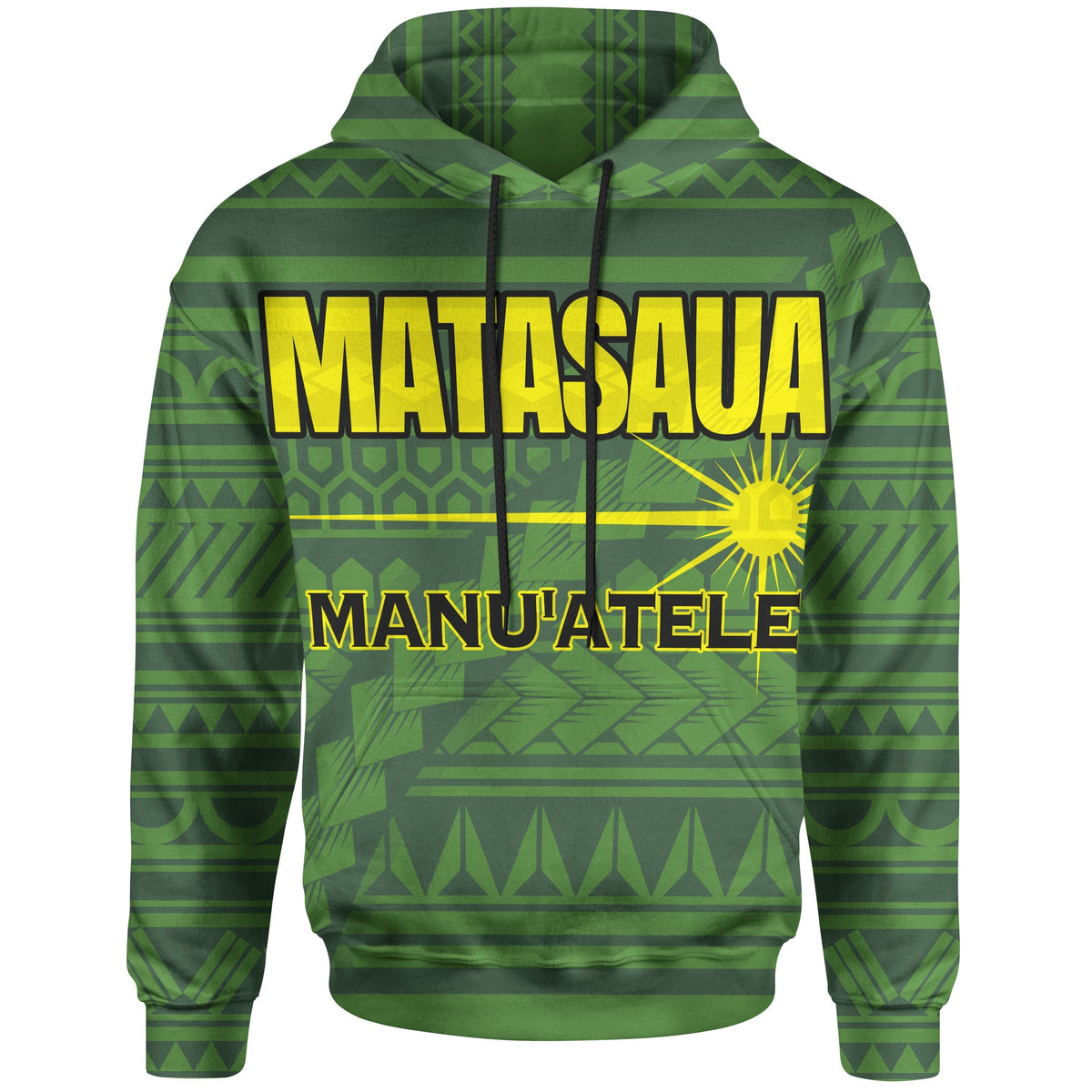 American Samoa Polynesian Hoodie Matasaua Flag - Wonder Print Shop