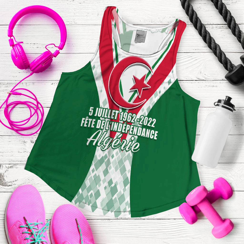 Algeria Independence Day 5 Juillet 1962 - 2022 Women Tank Top LT12 - Wonder Print Shop