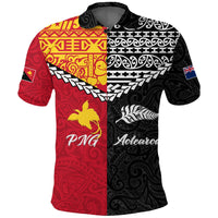 Papua New Guinea Combine New Zealand Maori Aotearoa Heritage Polo Shirt LT12 - Wonder Print Shop