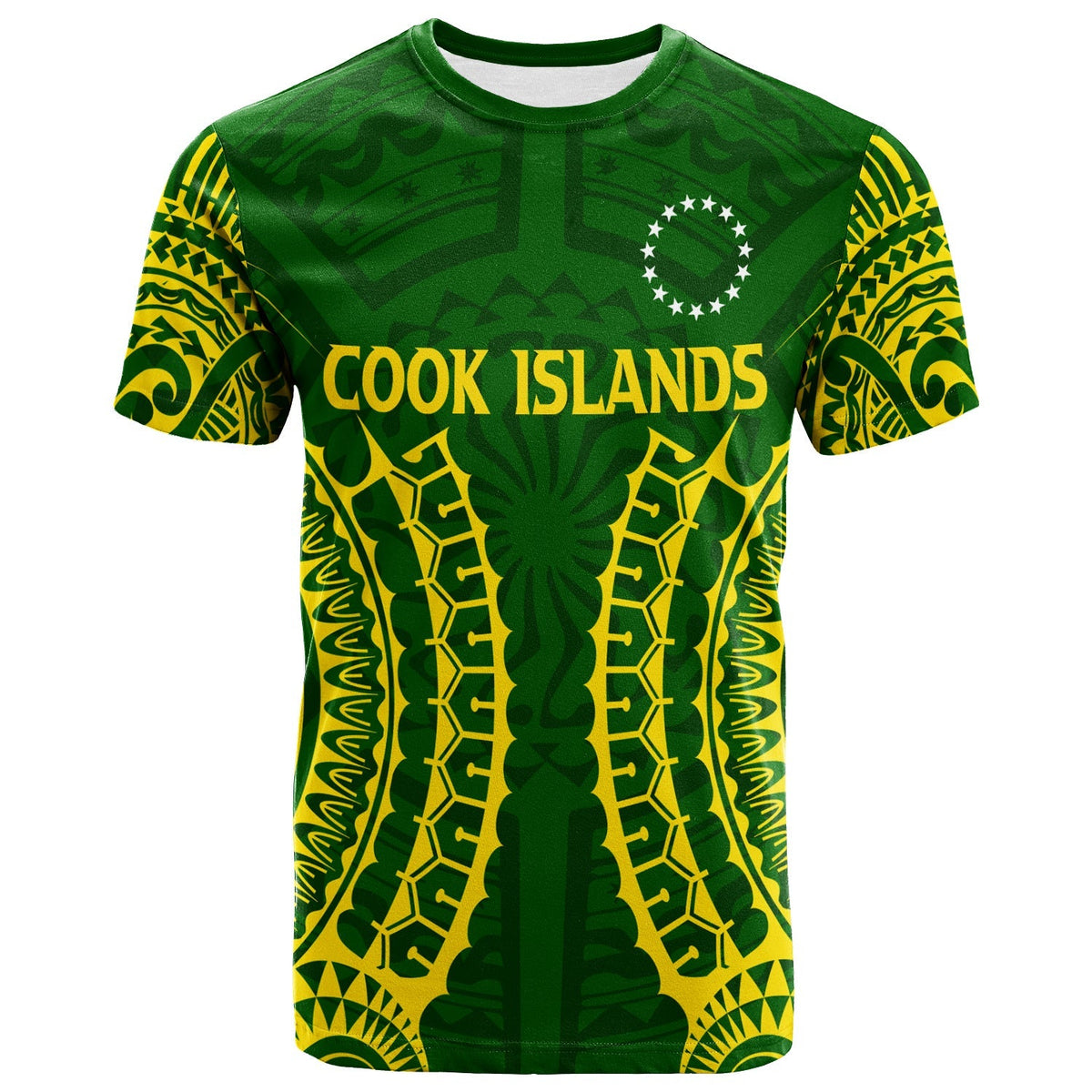 Cook Islands T Shirt Tribal Pattern LT12 - Wonder Print Shop