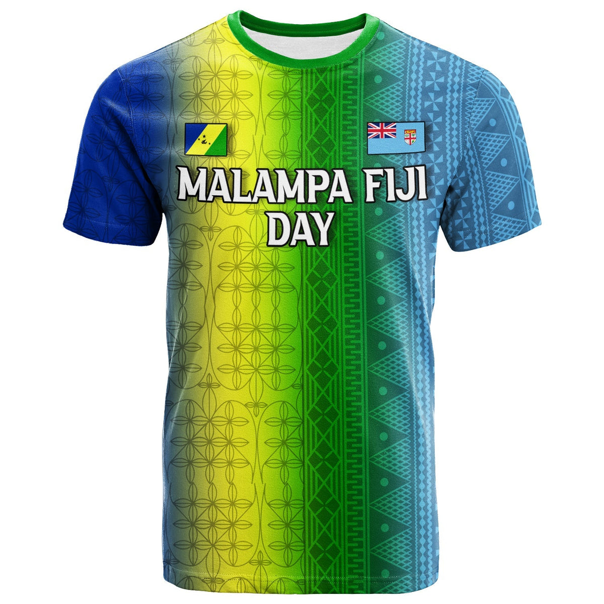 Vanuatu Malampa Fiji Day T Shirt Flag Version LT12 - Wonder Print Shop