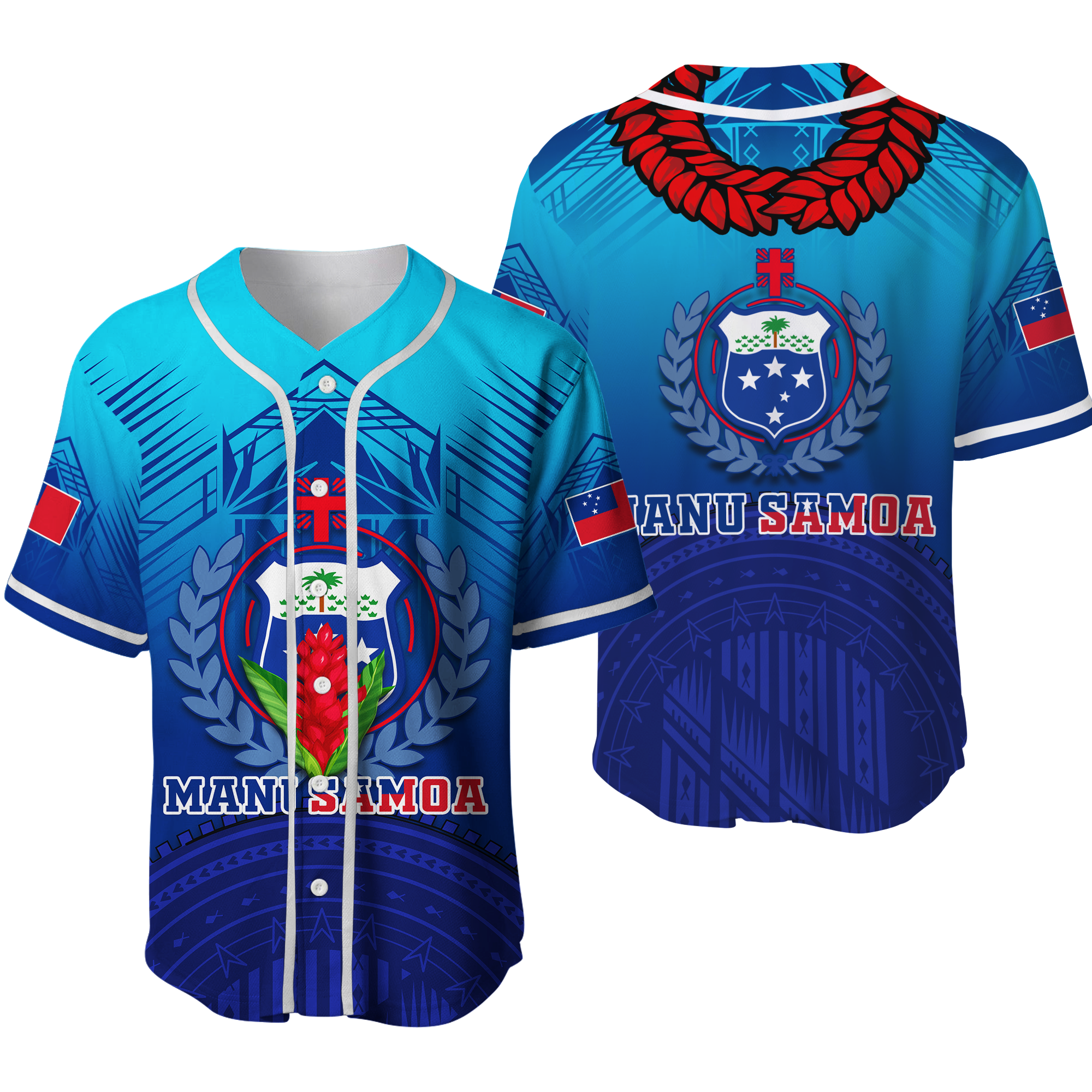 Manu Samoa Legend Baseball Jersey - LT12 - Wonder Print Shop