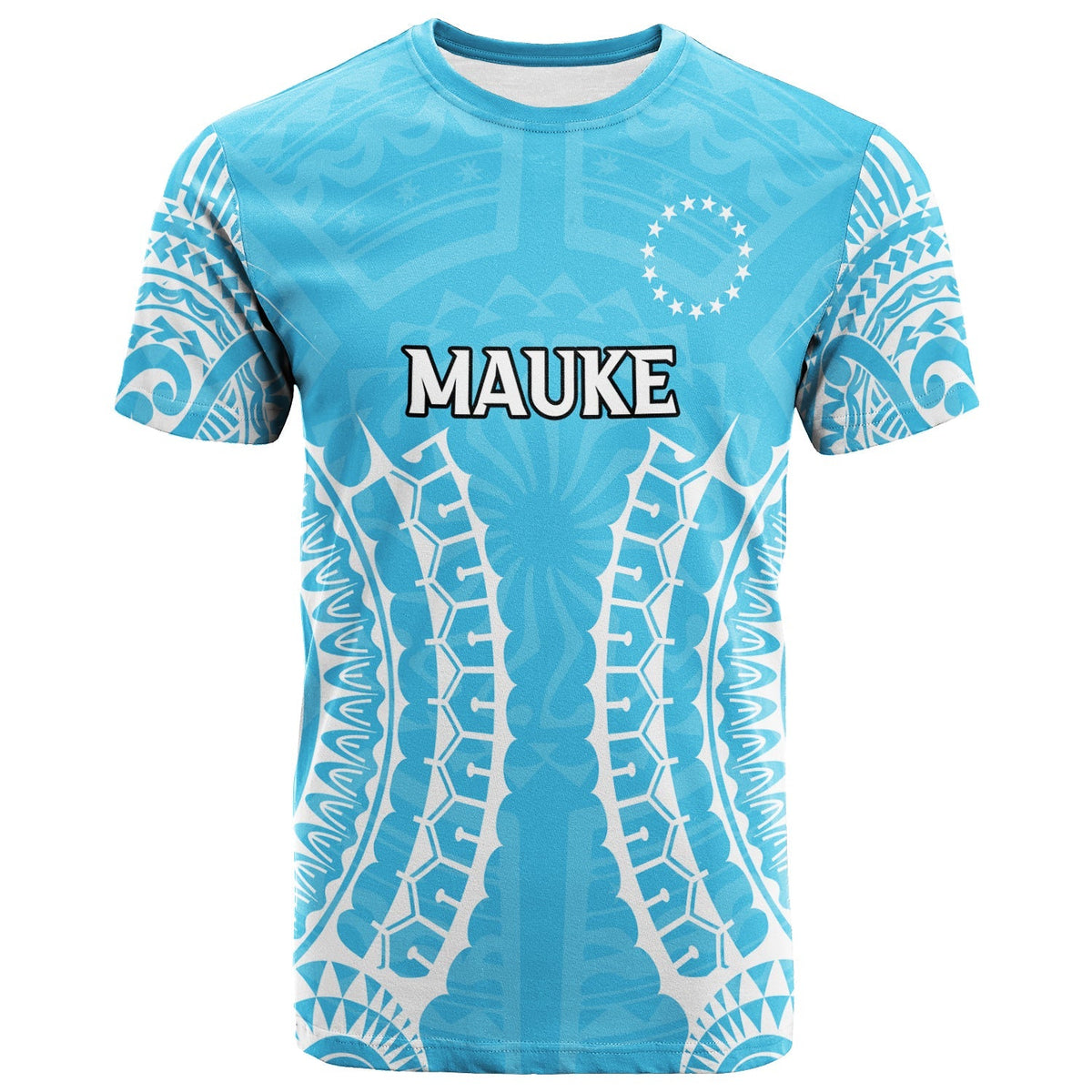 Cook Islands Mauke T Shirt Tribal Pattern LT12 - Wonder Print Shop