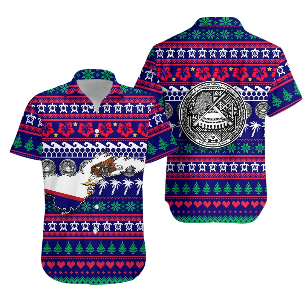 American Samoa Christmas Hawaiian Shirt - Ugly Christmas LT12 - Wonder Print Shop
