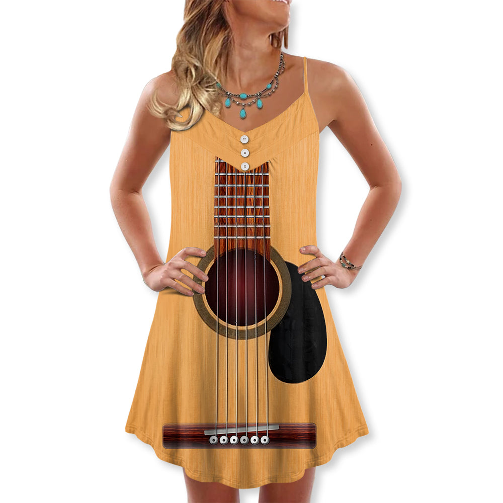 guitar-amazing-music-basic-yellow-guitar-cami-dress