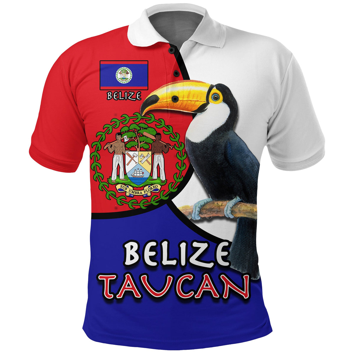 Belize Taucan Style Polo Shirt ver1 LT20 - Wonder Print Shop