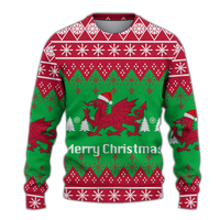 Wales Christmas Merry Christmas Ugly Pattern Sweatshirt - LT12 - Wonder Print Shop