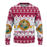 Florida Christmas Merry Christmas Ugly Pattern Sweatshirt - LT12 - Wonder Print Shop
