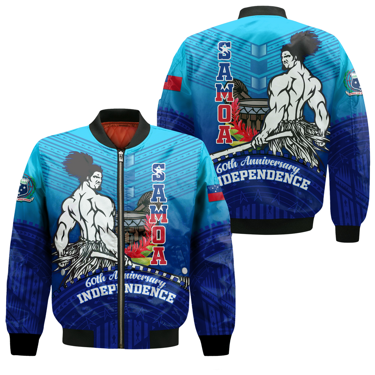 Samoa Independence Anniversary 60th Years Bomber Jacket - LT12 - Wonder Print Shop