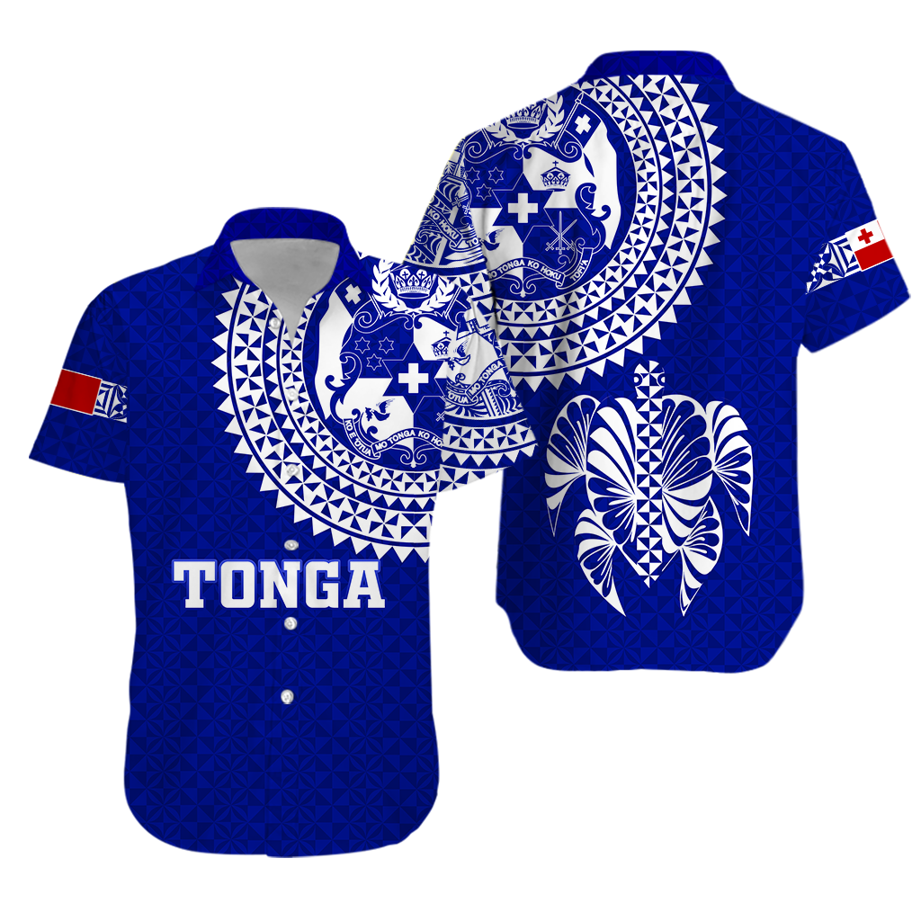 Tonga Hawaiian Shirt Tongan Blue Turtle LT12 - Wonder Print Shop